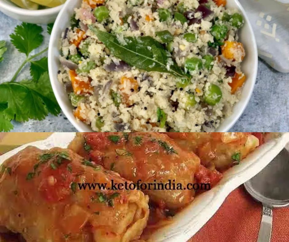 Low carb keto Indian breakfast